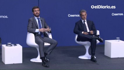 Casado pide al PP "tomar el ejemplo" de Sarkozy, condenado por corrupción
