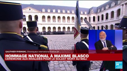 REPLAY - Hommage national à Maxime Blasco : cérémonie aux Invalides pour le soldat mort au Mali