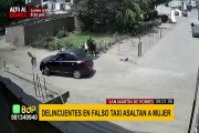 ¡Cuidado! falso taxi negro asalta al azar en San Martín de Porres