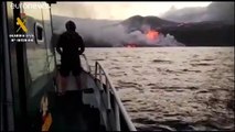 Lava do vulcão de Cumbre Vieja chega ao mar