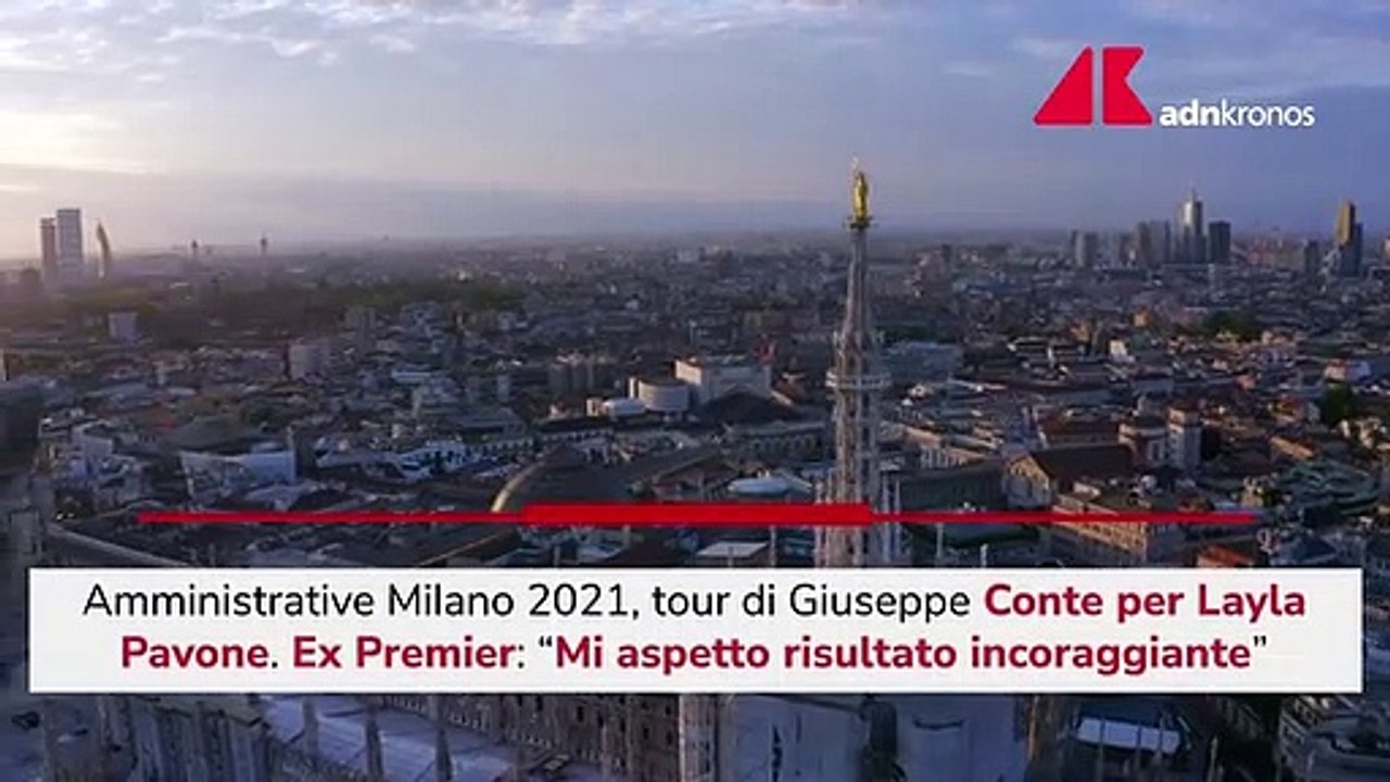 Elezioni Milano, tour di Conte per la candidata sindaco Layla Pavone