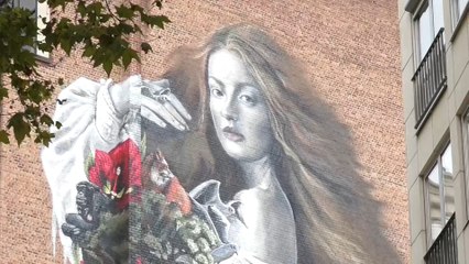 La ONU inaugura en Bruselas su primer mural de concienciación ambiental