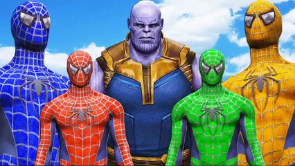 Team Spiderman VS Thanos Infinity War GTAV Grandtheftauto Epic Fight