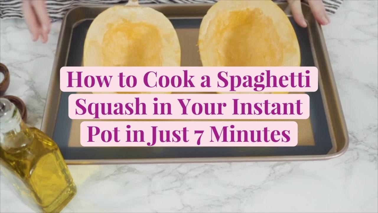 How to Cook a Spaghetti Squash in Your Instant Pot in Just 7 Minutes