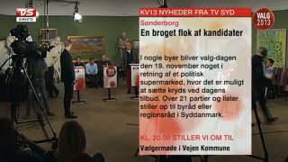 Klokken 20.00 stiller vi om til vælgermøde i Vejen Kommune | 2013 | TV SYD - TV2 Danmark