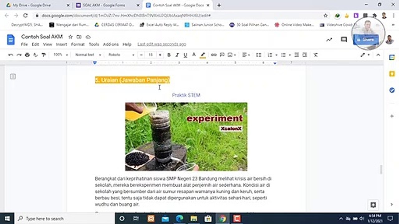 Cara membuat jenis soal AKM di google form_480p