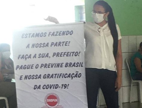 Sindicato cobra gratificação para servidores da saúde em Nazarezinho e prefeito ‘declara guerra’