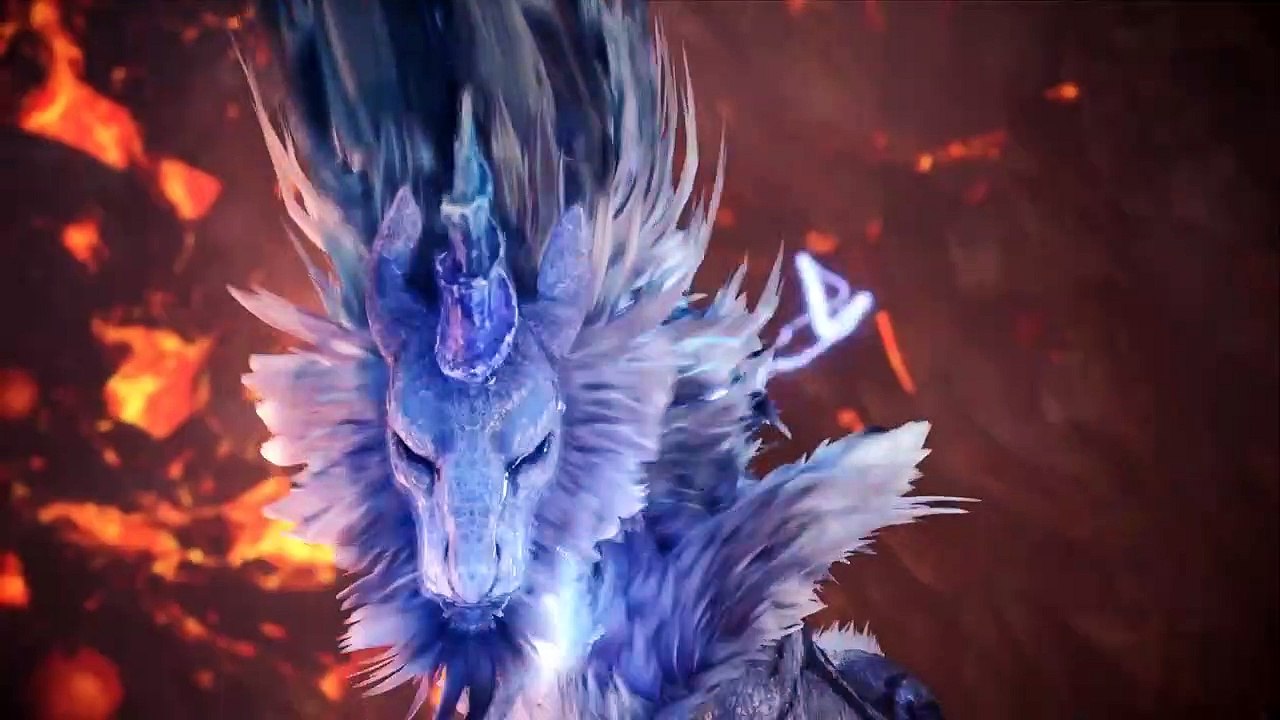Monster Hunter World_ Iceborne - Rajang vs Kirin Ecology Intro Cutscene