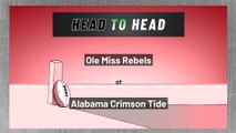 Alabama Crimson Tide - Ole Miss Rebels - Spread