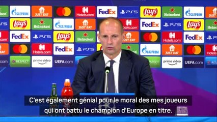 Groupe H - Allegri : "C'est un grand pas de fait dans l'optique de la qualification"