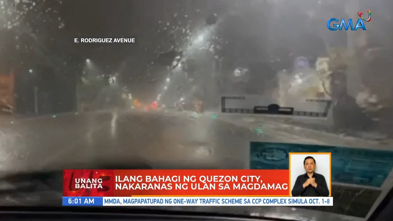 Ilang bahagi ng Quezon City, nakaranas ng ulan sa magdamag | UB