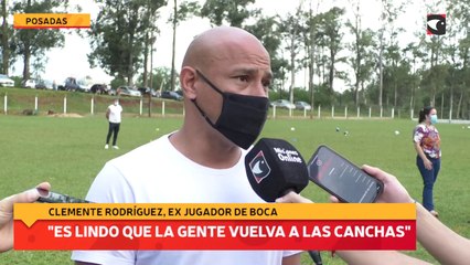 "Es lindo que la gente vuelva a las canchas"