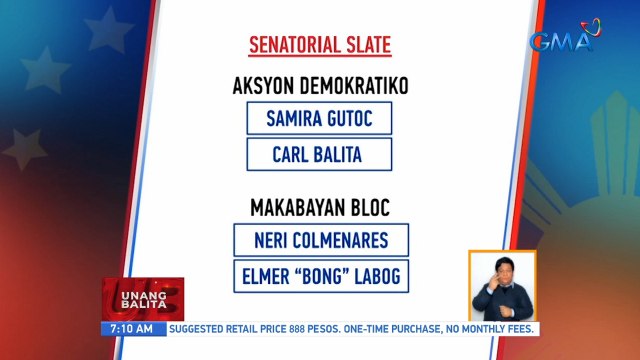 Ilang partido, naglabas na ng kanilang mga pambato sa pagka-senador | UB