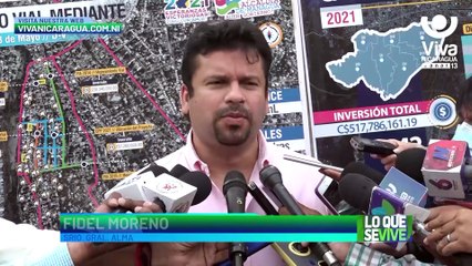 Autoridades de la comuna capitalina supervisan obra en el barrio 18 Mayo