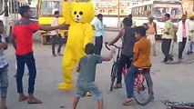 Irritating people ||Bakchodi and dance |Teddy bear pranks in public |India| Bihar