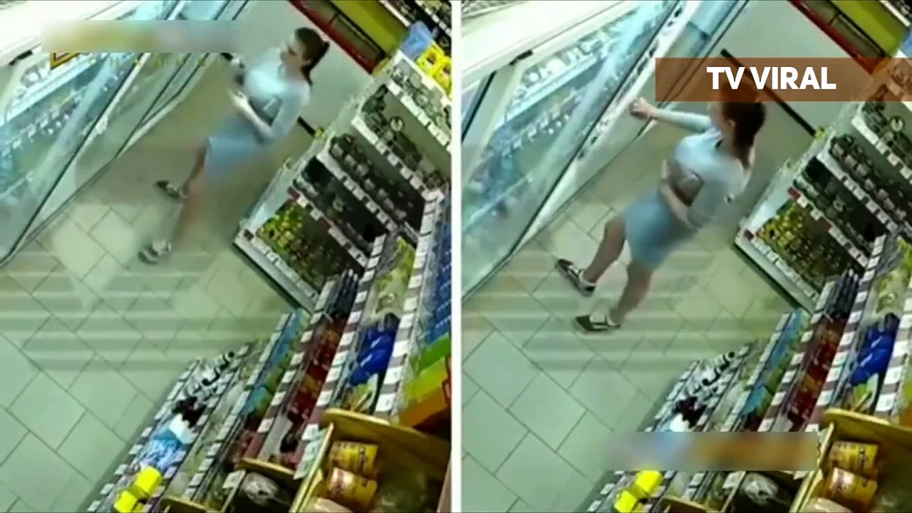 Terekam CCTV LIHAT Kelakuan Memalukan Cewek Cantik ini Kejadian Tak Terduga yg Terekam Kamera