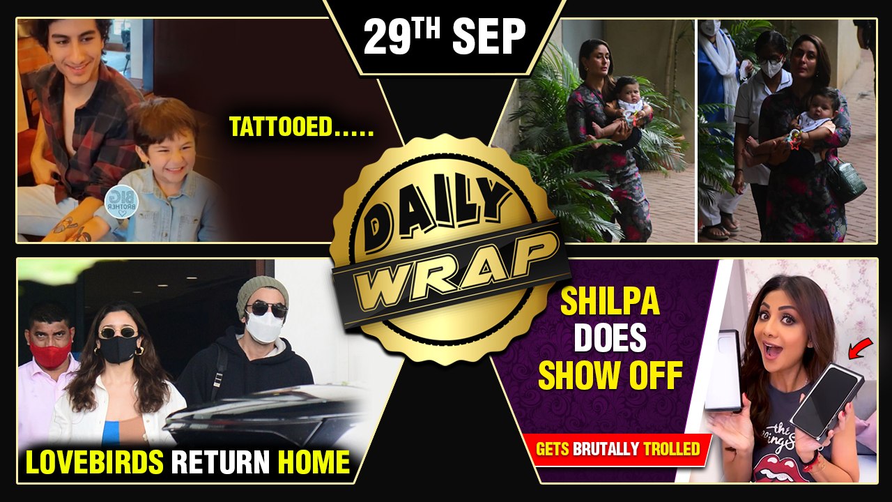 Alia Ranbir Leaked Holiday Pics, Taimur & Ibrahim Get Tattooed, Shilpa TROLLED Brutally |Top 10 News