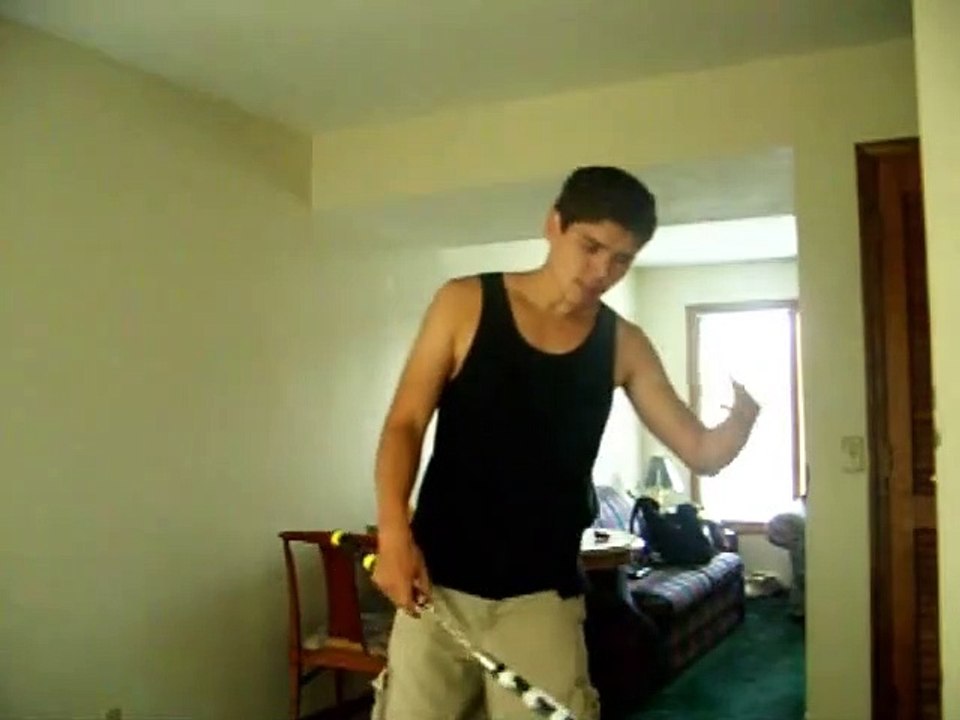 Freestyle Nunchaku Tutorial_Techniques: X-catch, Circular wrist rolls