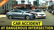 'Two-car collision at busy intersection in Long Island City caught on Dashcam'