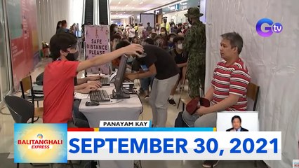 Balitanghali Express: September 30, 2021 [HD]