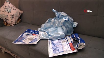 Sosyal medyadan eşine elbise siparişi verdi, gelen kargoyla şoke oldu