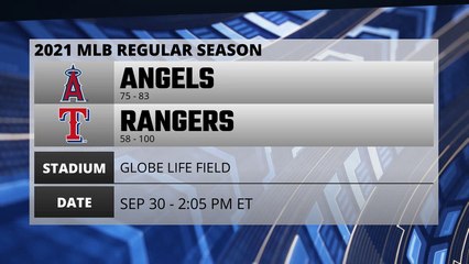 Angels @ Rangers Game Preview for SEP 30 -  2:05 PM ET