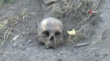 Korkutan görüntü: Her yerden kafatası ve kemikler çıkıyor
