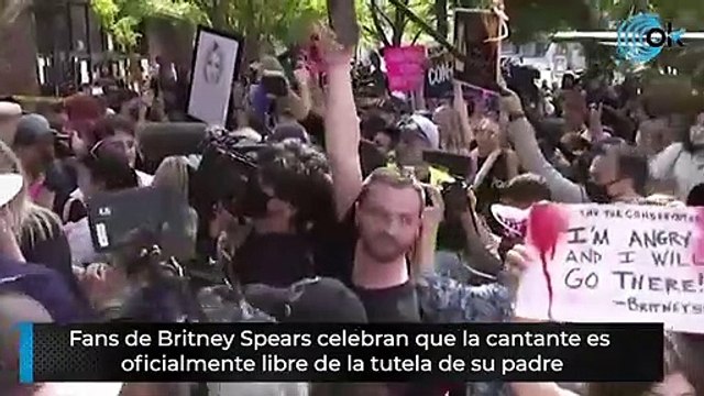 Fans de Britney Spears celebran que la cantante es oficialmente libre de la tutela de su padre