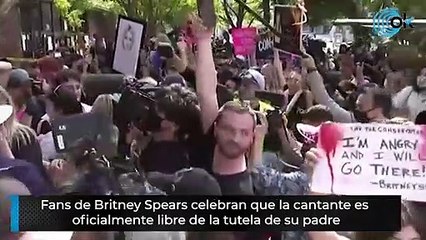 Fans de Britney Spears celebran que la cantante es  oficialmente libre de la tutela de su padre