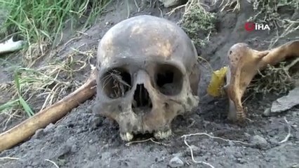 O ilimizden korkutan görüntü: Her yerden kafatası ve kemikler çıktı!