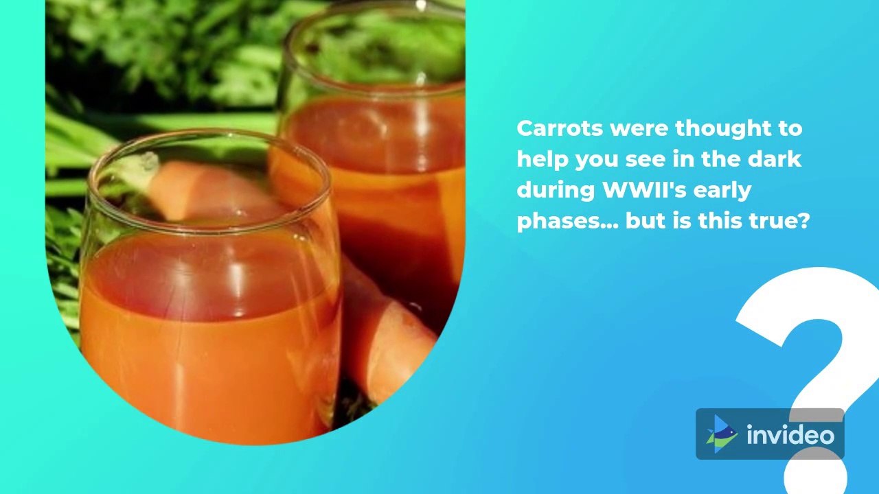 DO CARROTS HELP YOU SEE IN THE DARK?