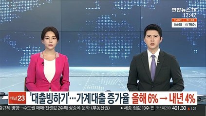 下载视频: '대출빙하기…가계대출 증가율 올해 6%→내년 4%