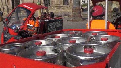 Arranca en Sevilla un proyecto de Heineken para el reparto sostenible de cerveza
