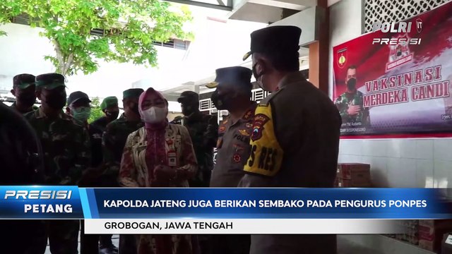 Kapolda Jateng Tinjau Vaksinasi Massal Covid-19 di Ponpes Manbaul Alla