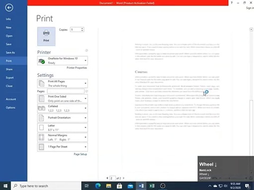 Microsoft Word 2013 Hindi Urdu last tutorials How to print MS Document - class 26 | Technical Buddy