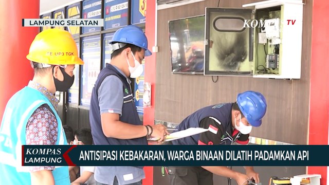 Petugas dan Warga Binaan Dilatih Padamkan Api