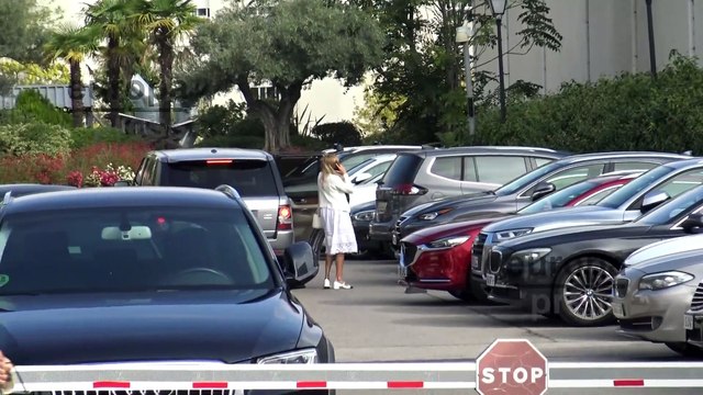 Ana Obregón llega a la Ruber Internacional, lugar en el que se encuentra ingresado su padre