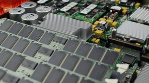 Zoom sur un circuit électronique