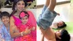 Shilpa Shetty की बेटी Samisha भाई Viaan से सीख रहीं योग, Viral Video | FilmiBeat