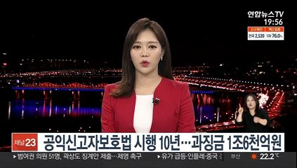 공익신고자보호법 시행 10년…과징금 1조6천억원