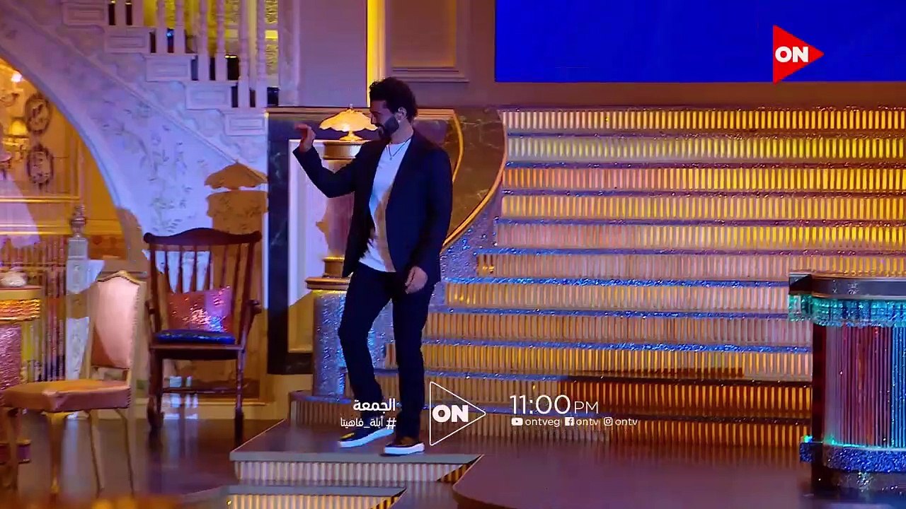 انتهى النجم خالد النبوى من تسجيل حلقة مع الدمية...