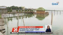 Mabahong amoy ng natutuyong liya sa Laguna de Bay, pahirap sa ilang residente at negosyante | 24 Oras