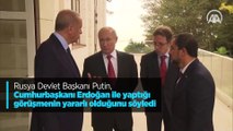 Rusya Devlet Başkanı Putin, Cumhurbaşkanı Erdoğan ile yaptığı görüşmenin yararlı olduğunu söyledi