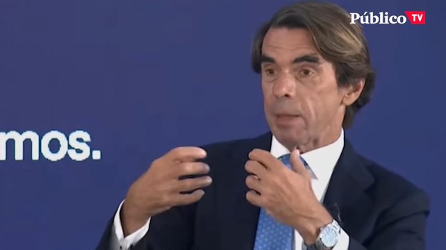 Aznar, sobre las pensiones: Yo no soy pensionista, ni estoy jubilado, ni nada de eso, ni tengo ganas de jubilarme, ni me pienso jubilar