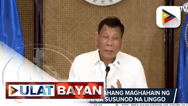 Pres. Duterte, inaasahang maghahain ng COC sa COMELEC sa susunod na linggo; Palasyo, tiniyak na 'di maaantala ang trabaho sa gabinete kahit may kalihim na maghahain ng COC