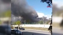 Tuzla'da alüminyum ambalaj üretim fabrikasında yangın çıktı