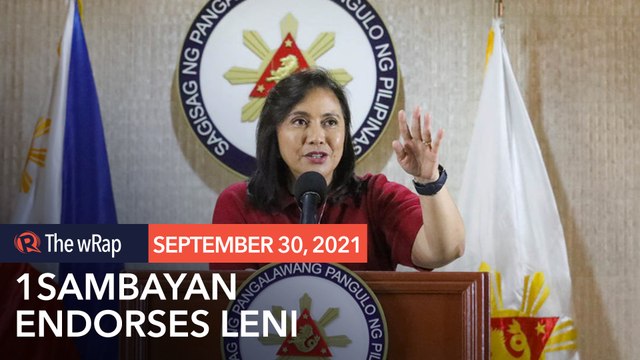 1Sambayan endorses Leni Robredo for president