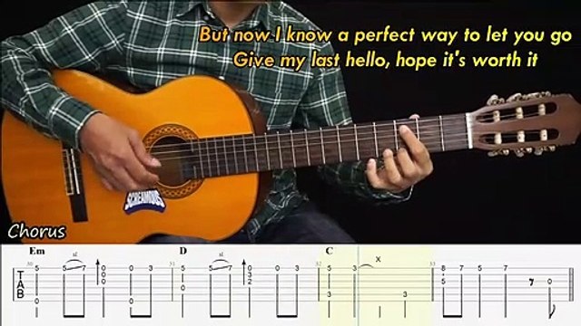 Here's Your Perfect - Jamie Miller - Fingerstyle Guitar Tutorial TAB + Chords + Lyrics
