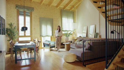 Una casa sostenible con construcción Passivhaus muy bien decorada