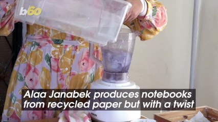Watch How This Young Jordanian Makes Notebook Paper That Can Grow Plants